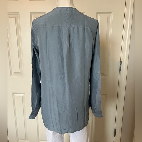 Michael Kors dusty blue blouse - Picture 2 of 9